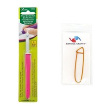Amour Crochet Hook Size L/8mm 1055/L with Stitch Holder