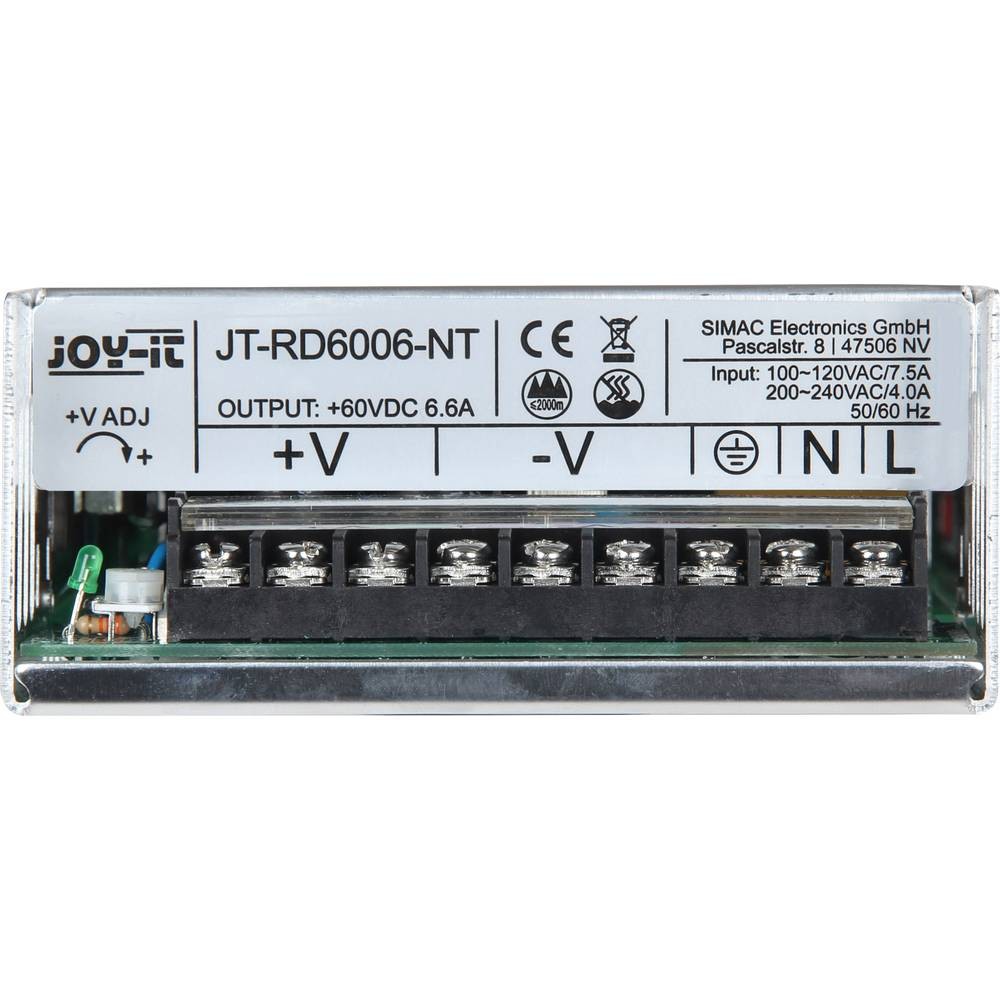 Alimentation stable 60V Joy-it avec regulation thermique active 400W