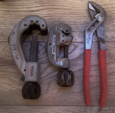 #ad Lot 3 RIDGID Tools 2 Stainless Steel Tube Cutters spare blades channel Locks $22.25