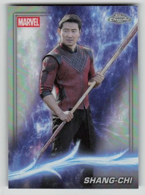 2025 Topps Chrome Marvel Phase Four Simu Liu Refractor #110