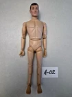 #1960s ORIGINAL HASBRO 12" PAINTED HAIR GI JOE ACTION FIGURE BRUNETTE LOT#A-02