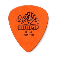Jim Dunlop Tortex Standard Pick .60MM - 24 Pack 0.60mm, Orange