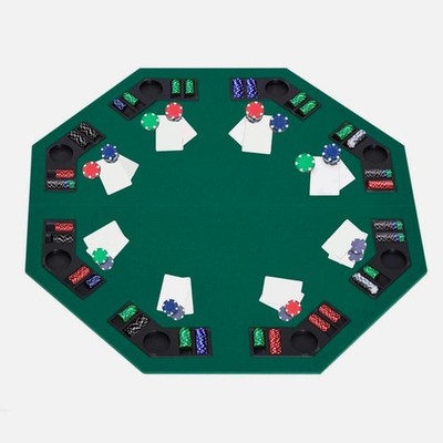 Faltbare Pokertischplatte aus für 8 Spieler, tragbar, professionelle Texas