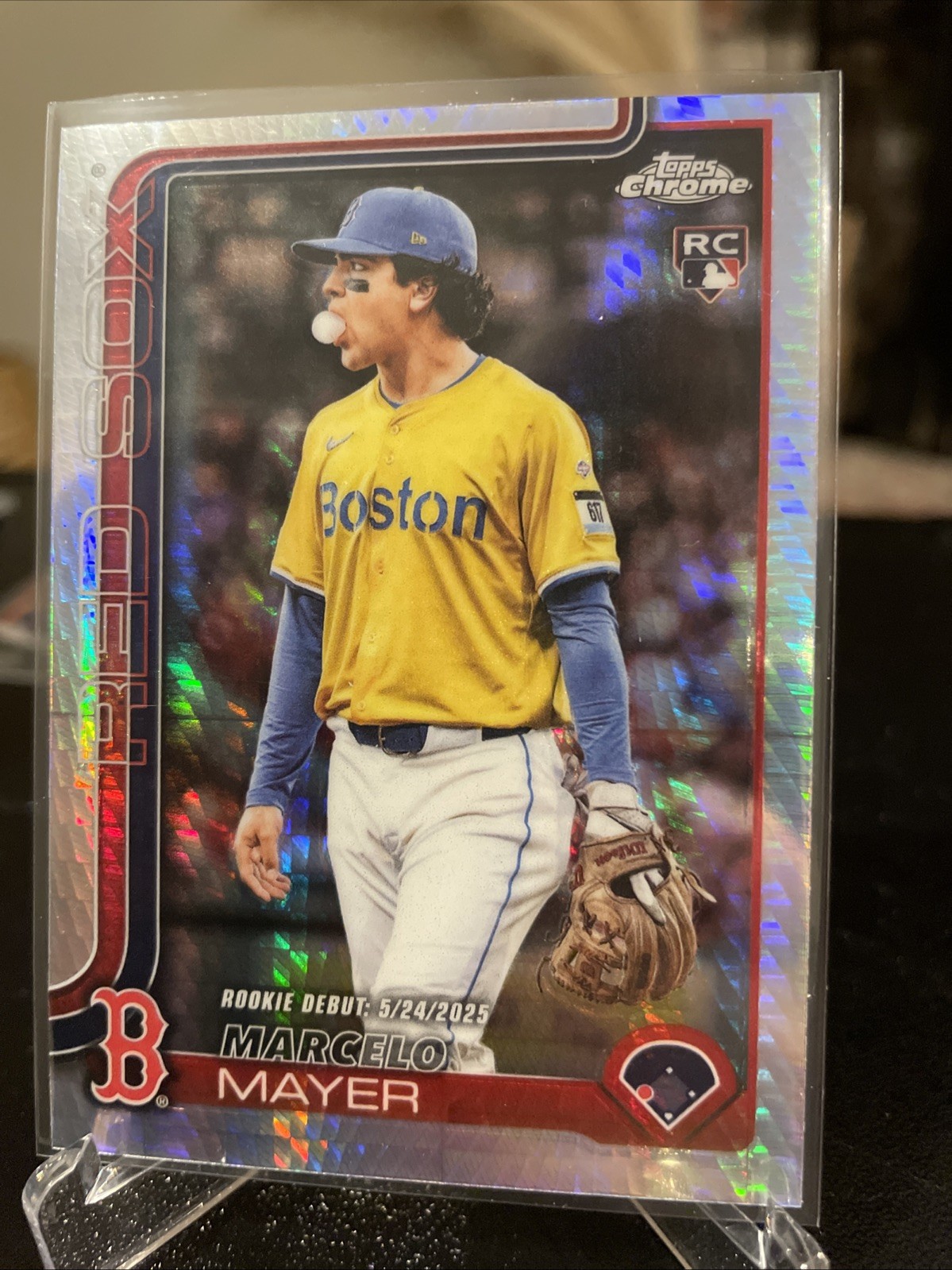 2025 Topps Chrome Update Marcelo Mayer #USC117 Rookie Debut RC Prism Refractor