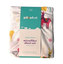 Pillowfort Laughing Llamas Microfiber Twin Sheet Set Kids Bedding Target Sealed
