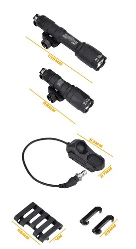战术 M300A/M600C Weaopon 手电筒狩猎安装灯带 AXON 开关套件 - 第 7 张/共 19 张