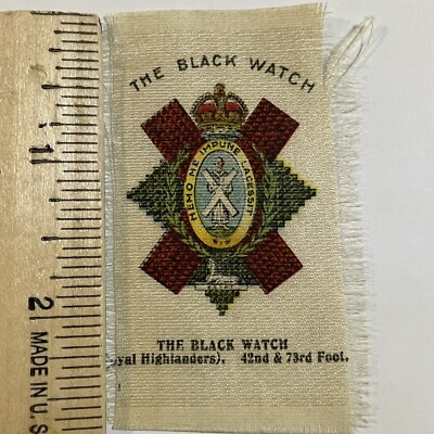 Black Watch Royal Highlanders Infantry 42nd & 73rd Foot. Tobacco Silk  Cigarettes