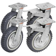 4 x Heavy Duty 8" Swivel Castor Wheels Trolley 200mm Furniture Casters 1000kg