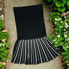 Jupe Longue Femme En Viscose Blanche Et Noire Taille M