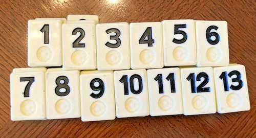 Rummikub Replacement Tiles Cream Color PRICE PER TILE You Select - All Colors - Picture 2 of 4