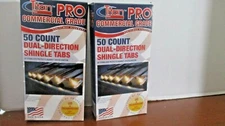 TITAN PRO~Commercial Grade DUAL DIRECTION SHINGLE TABS~2 Boxes 50 Ct/ box~NEW