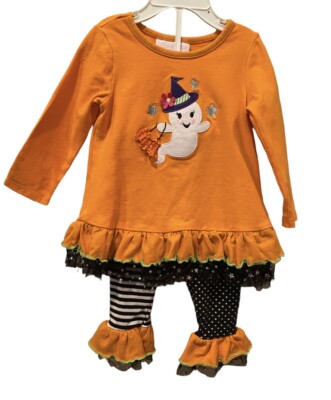 Bonnie Baby Halloween Outfit Girls 18 Months Piece Ghost