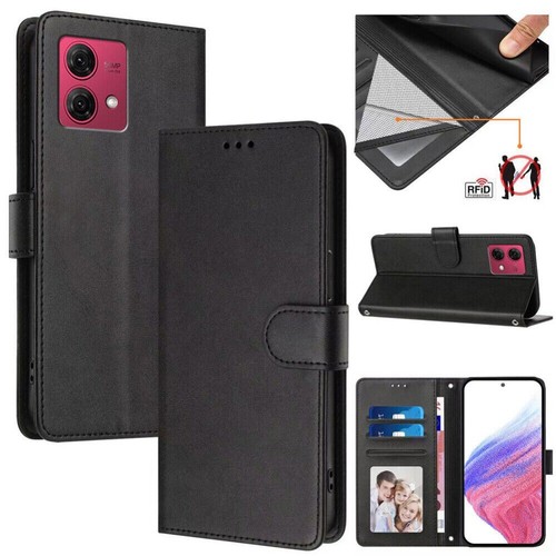 For Motorola Moto G85 G55 G84 G54 G34 Edge50 Leather RFID Wallet Case Flip Cover - Picture 37 of 85