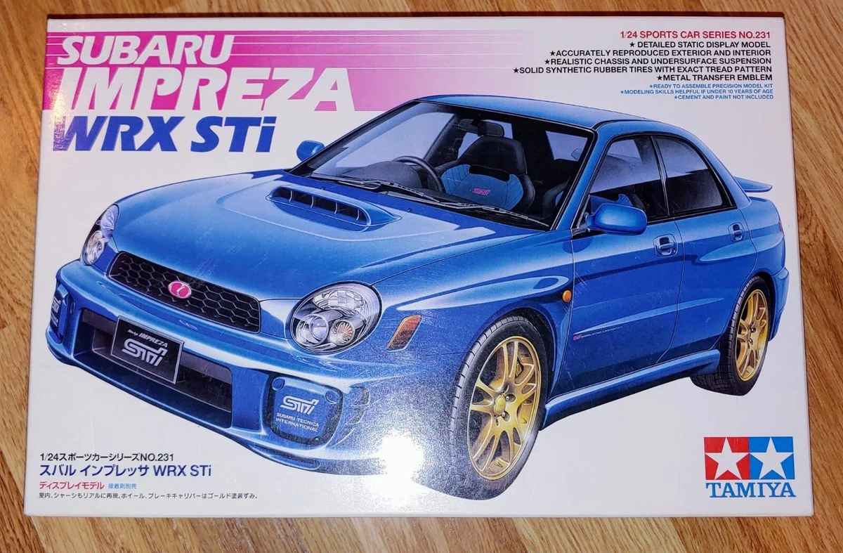 TAMIYA #24231 SUBARU IMPREZA WRX STi 1/24 PLASTIC MODEL KIT OpenBox sealed parts