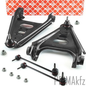Komplettset Querlenker + Spurstangenköpfe - Vorderachse Reparatursatz Für SMART FORTWO 451