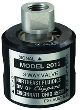 Clippard Model 2012,  3 Way Valve,  air pneumatic Fluidics,  made in USA