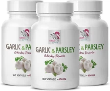 kidney cleanse - GARLIC AND PARSLEY - body detox and cleanse for women 3 Bottle