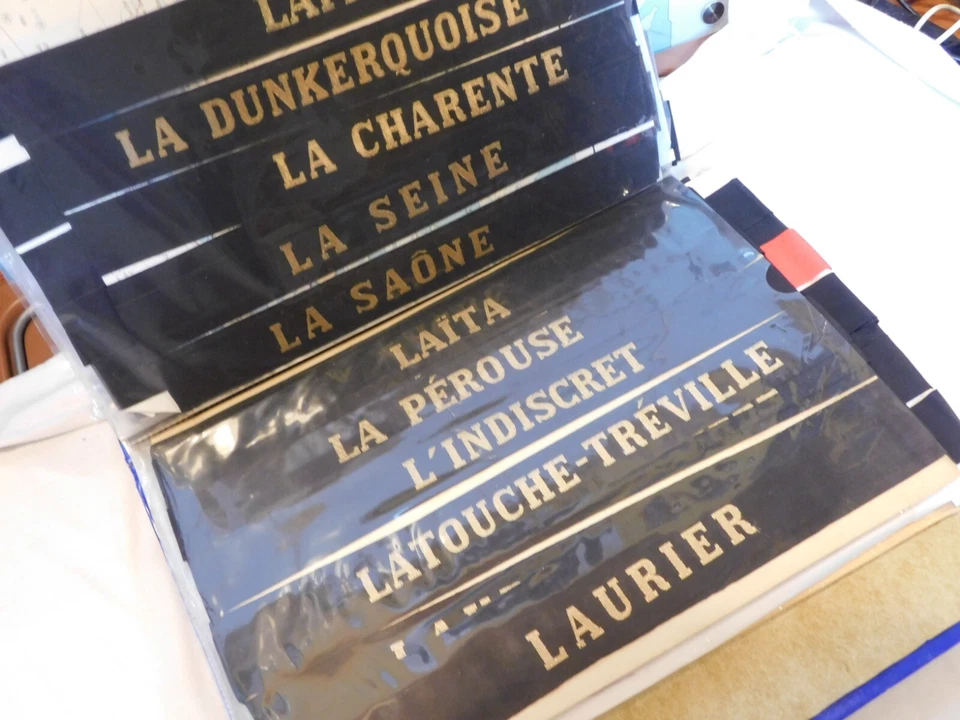 MARINE NATIONALE  : 1-UN ANCIEN  RUBAN LEGENDE MARINE / AU CHOIX ..... 2 - Photo 3/4