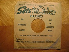 SETS IN ORDER 10 INCH 78 RPM RECORD SLEEVE ONLY/ VERY GOOD PLUS CONDITION