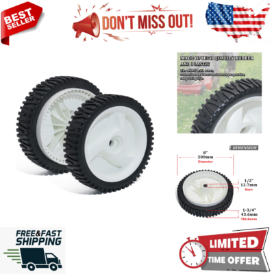 #ad #ad Front Drive Wheels For Poulan Craftsman Self Propelled Push Lawn Mower Pack x 2 $26.59