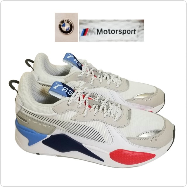 Size 9.5 - PUMA RS-X x BMW Motorsport White Gray for sale online | eBay