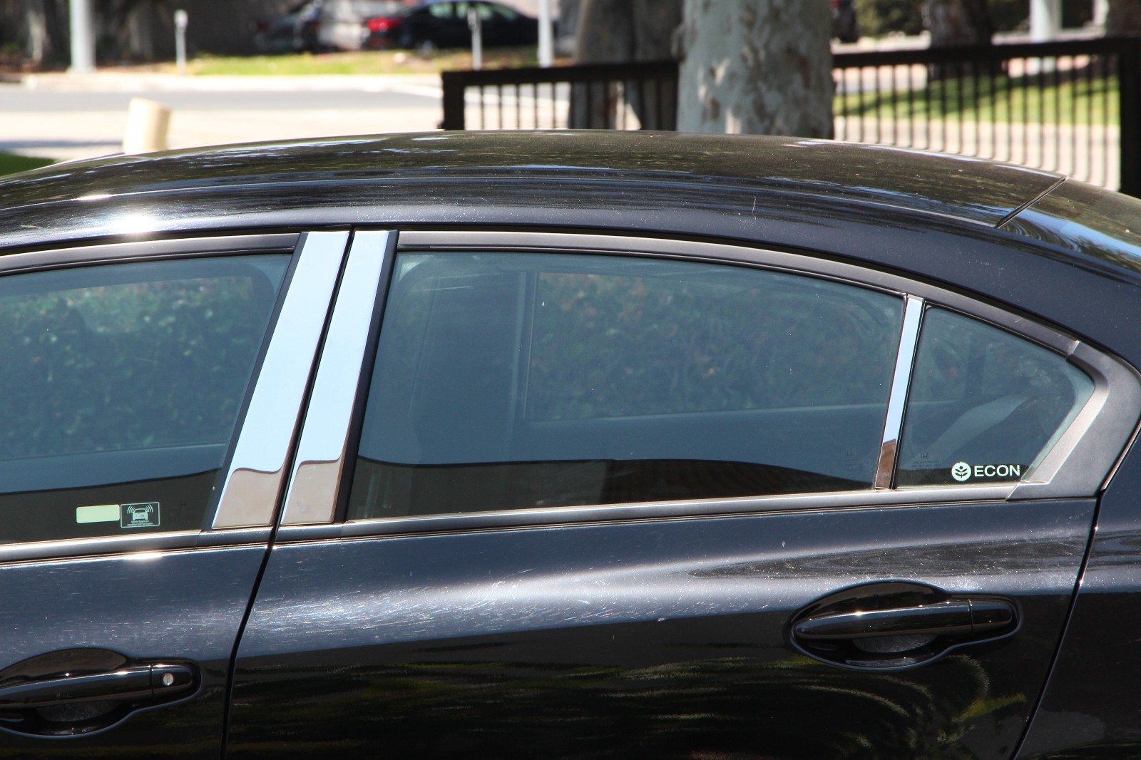 SET CHROME STAINLESS STEEL PILLAR POST COVER FOR HONDA CIVIC SEDAN 2012