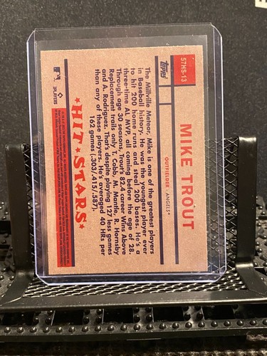 Mike Trout 2023 Topps Archives 1957 Hit Stars - Angels - Picture 2 of 2
