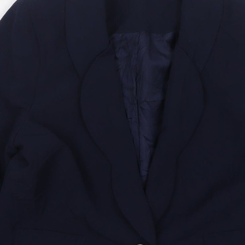 Henry Holland Womens Blue Polyester Blend Blazer Size 10 - Picture 10 of 12