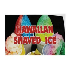 Decal Stickers Hawaiian Shaved Ice Advertising Printing I Vinyl Store Sign Label