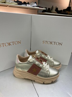 Sneaker stokton 650d Capra Laminated Cover Laceless | eBay