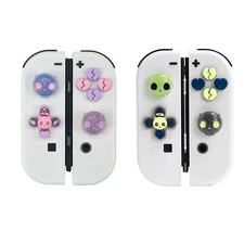 GeekShare Switch/OLED Skull Cross D-Pad Button Caps Set ABXY Key Buttons Sticker