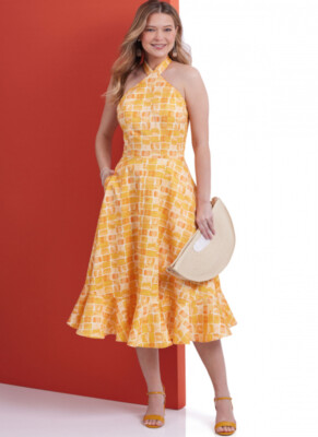 Butterick Schnittmuster B6942 Misses' Neckholder-Style Interfaced Miederkleider