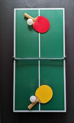 Mini Desktop Tischtennis | Klappbares Reise Tischtennis Spielset | Maximum Extreme