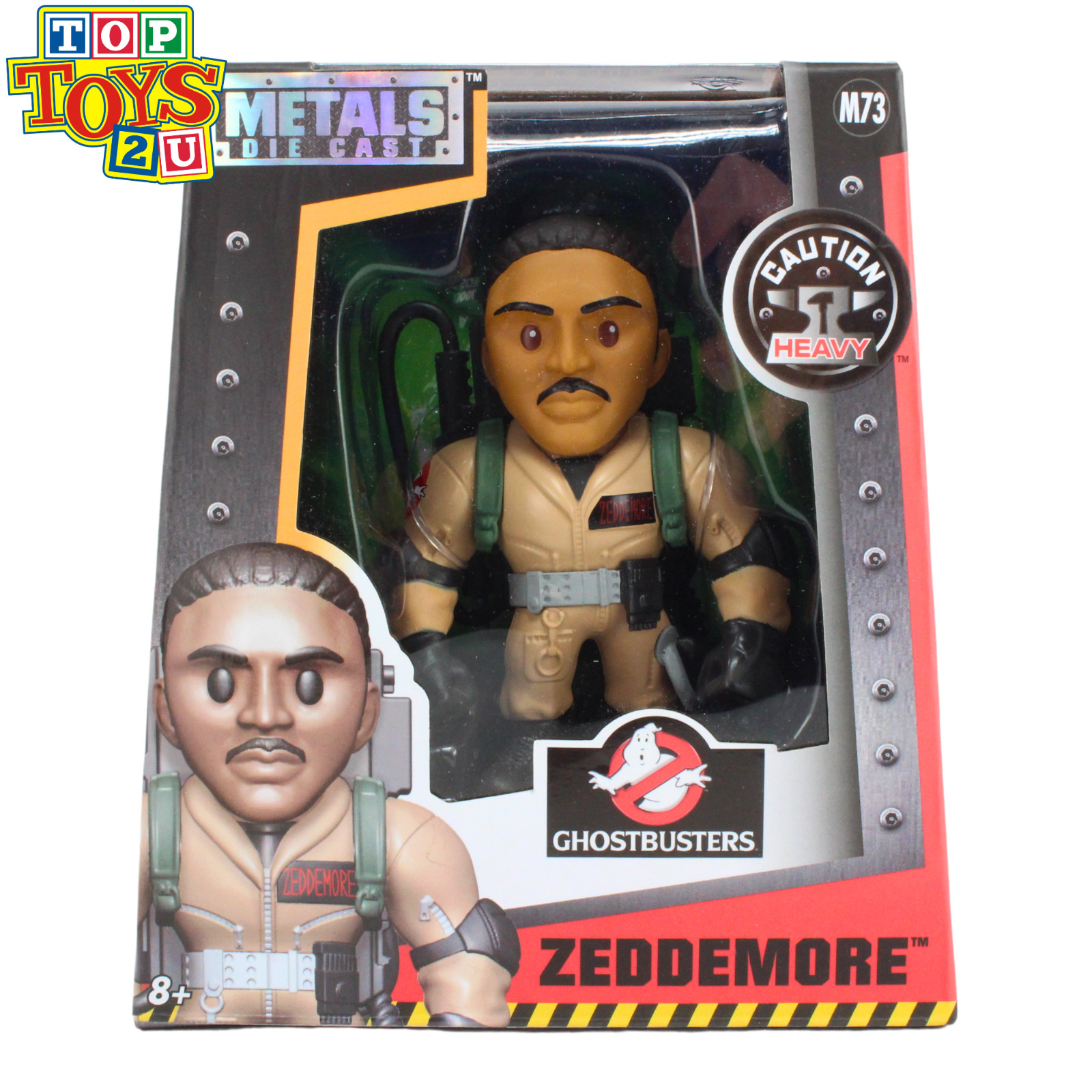 Ghostbusters Winston Zeddemore 10cm Collectible Diecast Metal Miniature Toy