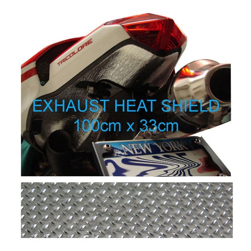 Exhaust Reflective Heat Shield 100 x 33cm Motorbike Car Quad ATV UTV