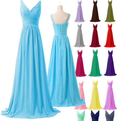 34-52Edel Abendkleider Cocktailkleid Brautjungfern Ballkleid Lang Party Kleider 