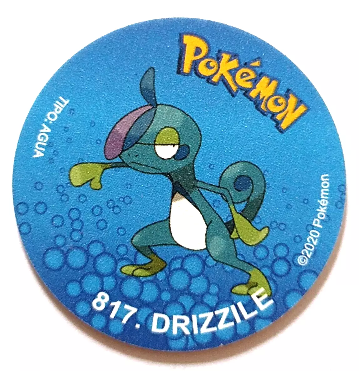 TAZO POKEMON DKV #817 DRIZZILE 2019 Sword & Shield PERU Edition