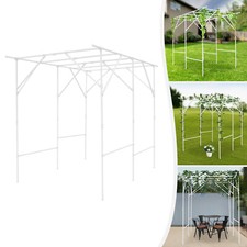 6.56' Metal Garden Arbor Arch Trellis for Climbing Plants Vines Ceremony USA