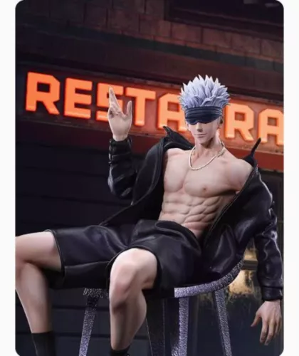 Jujutsu Kaisen Gojo Satoru 1/6 Figure GK Statue Collectible Model W/two Heads - Picture 6 of 6
