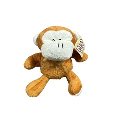 Hunson Trading Monkey Plush Lovey Stuffed Animal Sewn Eyes Pals Mini 5” READ