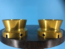 Burlington Recording Aluminum Gold Trumpet ONLY for 1/4" NAB Hub Adapters (PAIR)