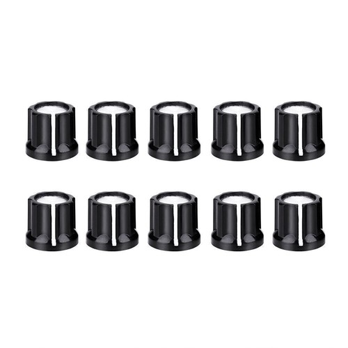 10Pcs Durable Potentiometer Volume Tone Knobs Caps for D Shaped Shaft Electric - Picture 4 of 12