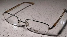 Oliver Peoples Ruston RX Eyeglasses Polished Silver / Beige 52-19-143 Japan