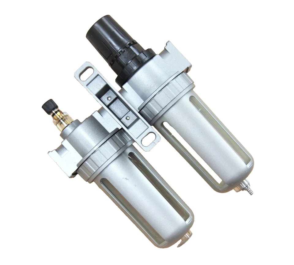 HOTECHE A832302 Air Filter Regulator Lubricator 1/4" NPT With Gauge - Image 4 of 4