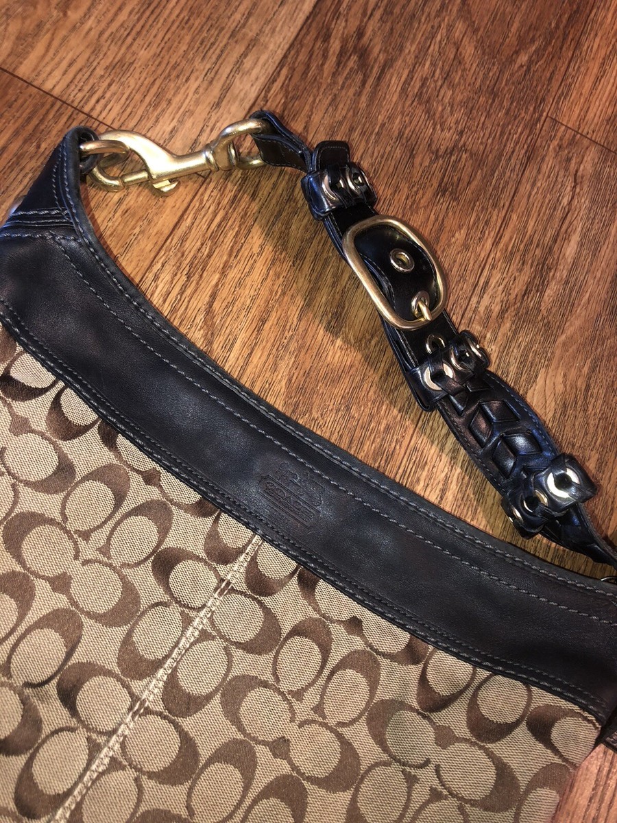 VINTAGE Coach Signature Logo Bleeker duffle purse. HO768-11438 | eBay