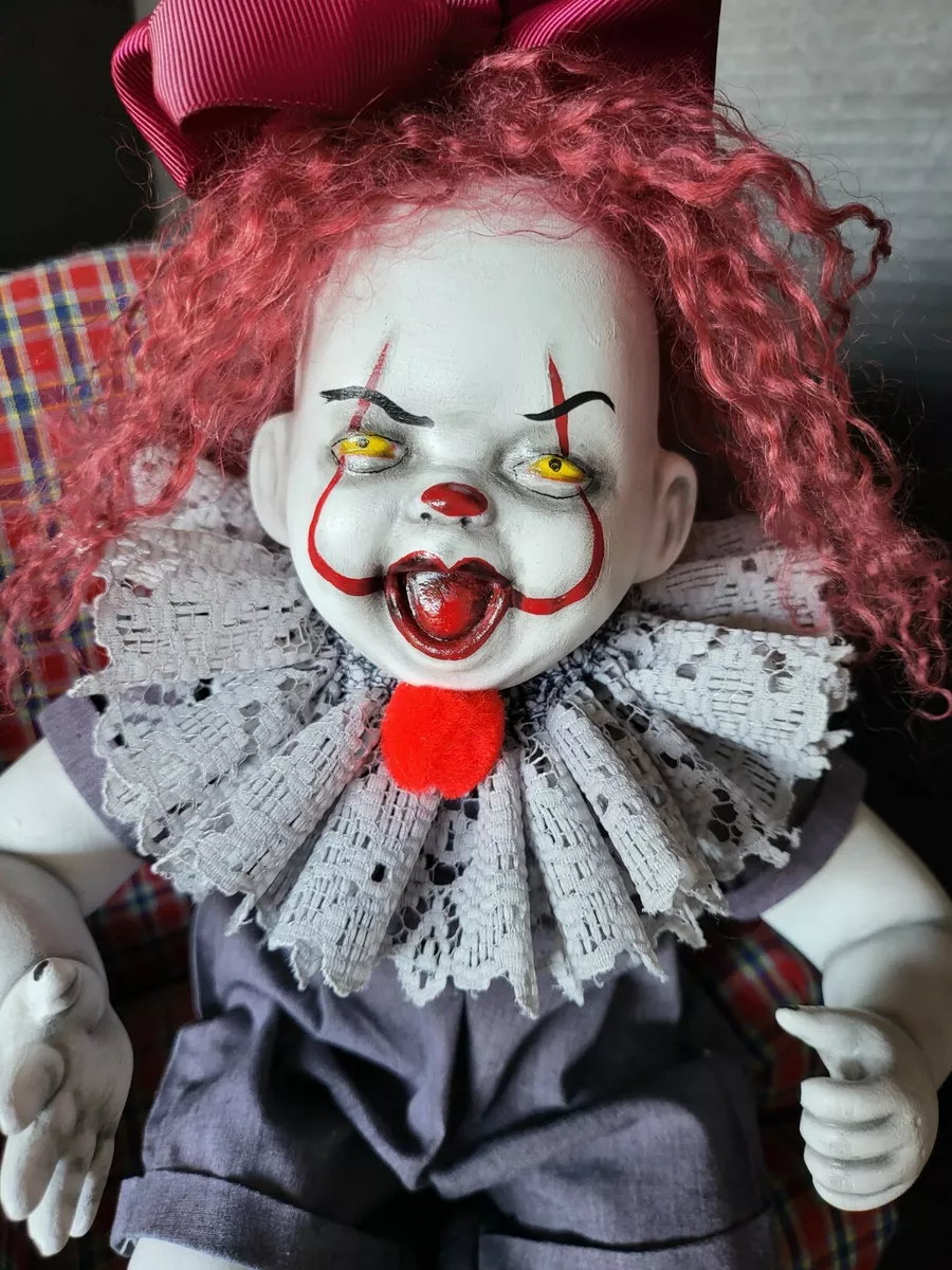 Peanut OOAK Halloween Horror pennywise inspired clown doll