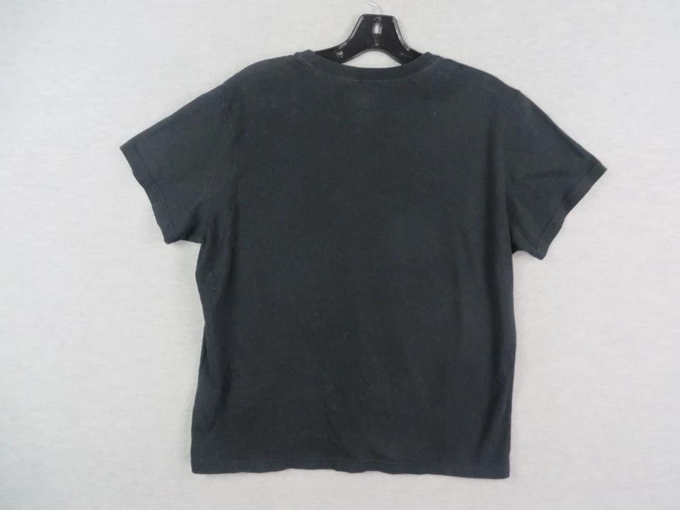 Camisa RLX para Mujer XL Negra Manga Corta Crew Pullover Logo Activa Preppy Informal Foto 3 de 4