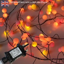 Premium LED Cluster Lights, Sunset & Warm White Fairy Lights for Christmas