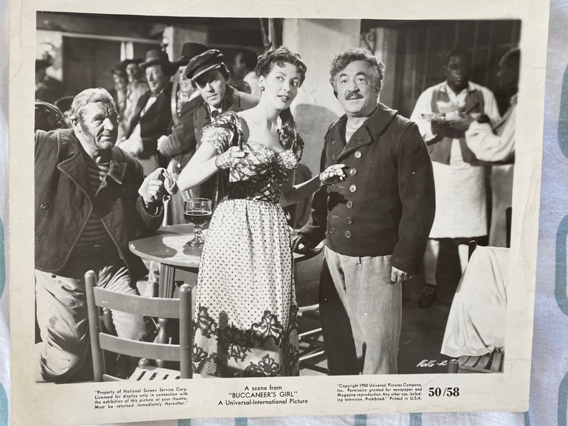 SUPER RARE!! 8X10 1950 ORIG BUCCNEER'S GIRL Yvonne De Carlo Philip Friend