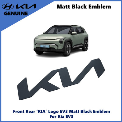 OEM ''KIA'' Logo EV3 GTLine Mattschwarzes Emblem für Kia EV3 24-